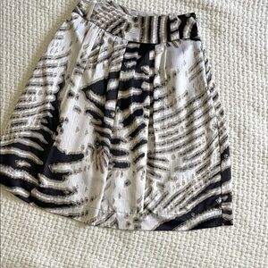 Multicolored A-line Pleated Knee-length Skirt for Casual Occasions